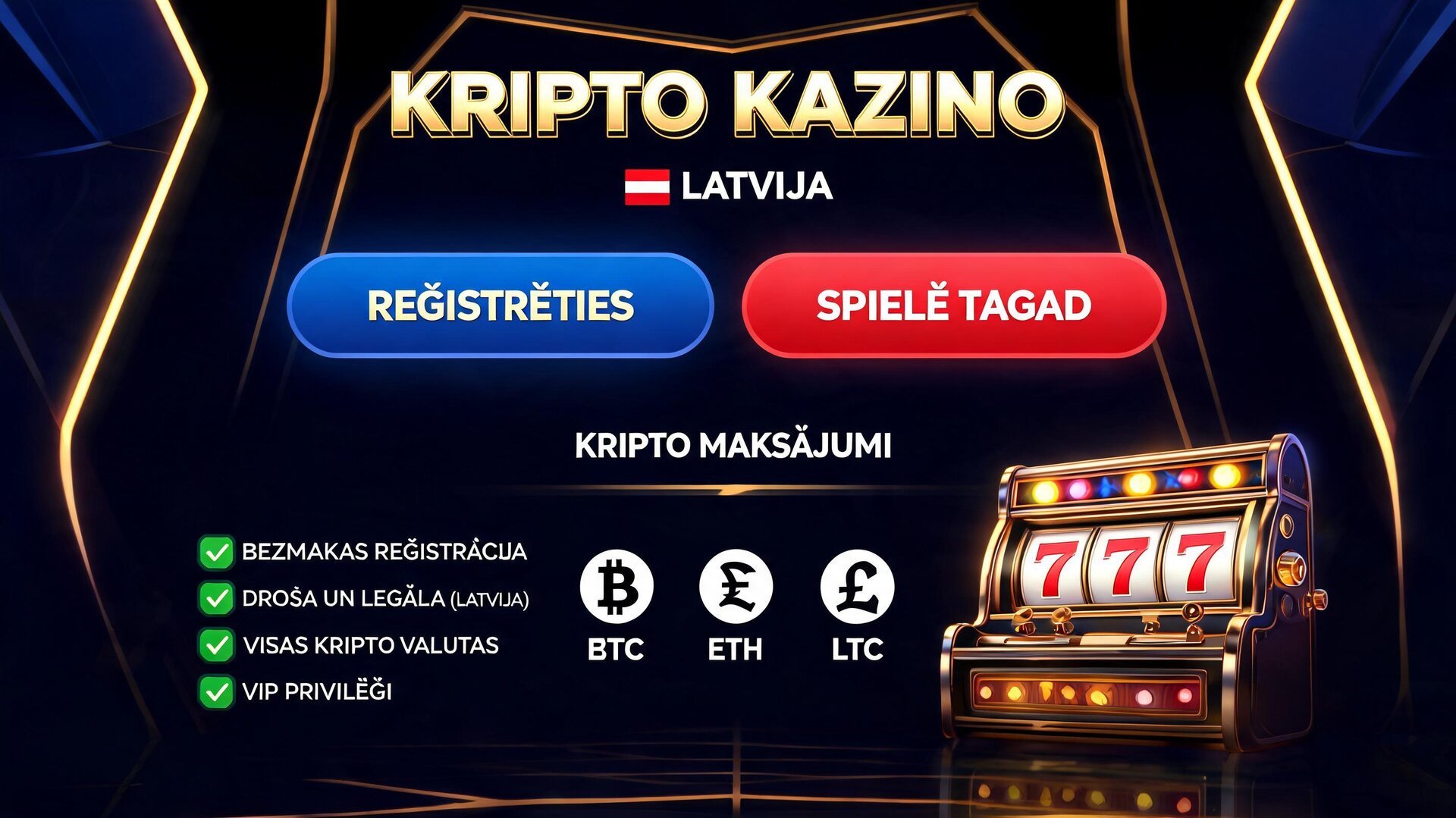 Top 5 kripto kazino Latvijas spēlētājiem 2026 — Beef Casino, Bitstarz, Stake, BC.Game un mBit ar BTC, ETH, USDT atbalstu